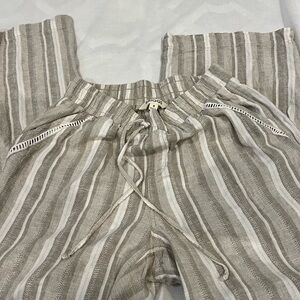 Briggs wide leg Linen/Rayon blend pants